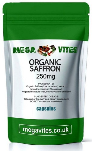 Organic saffron capsules 250mg - saffron,