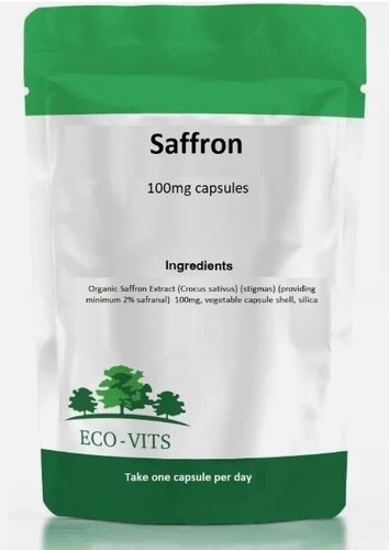 Saffron 100mg capsules - saffron,