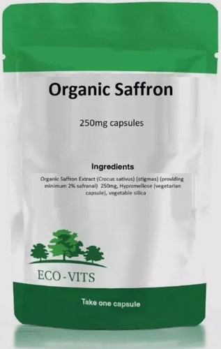 Saffron 250mg organic - saffron, capsules