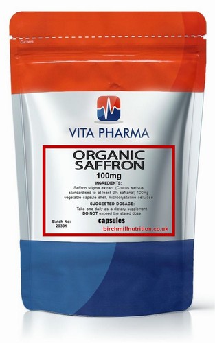 Organic saffron 100mg - organic, capsules