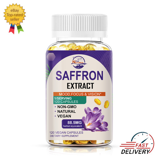 120pcs saffron 5mg organic - 120pcs, 88.5mg