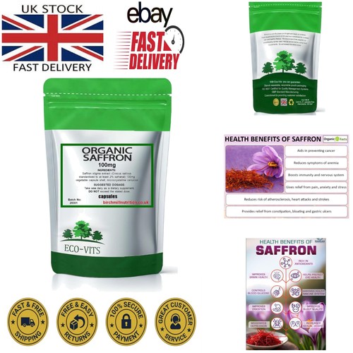 Saffron 100mg supplement - 100mg, 60