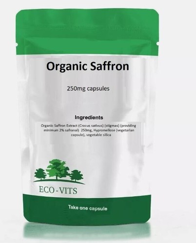 Saffron 250mg organic capsules - organic,