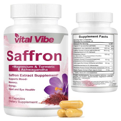 Saffron supplement supports - supplement,